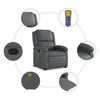 Massage Chair Relaxation Chair Grey Faux Leather