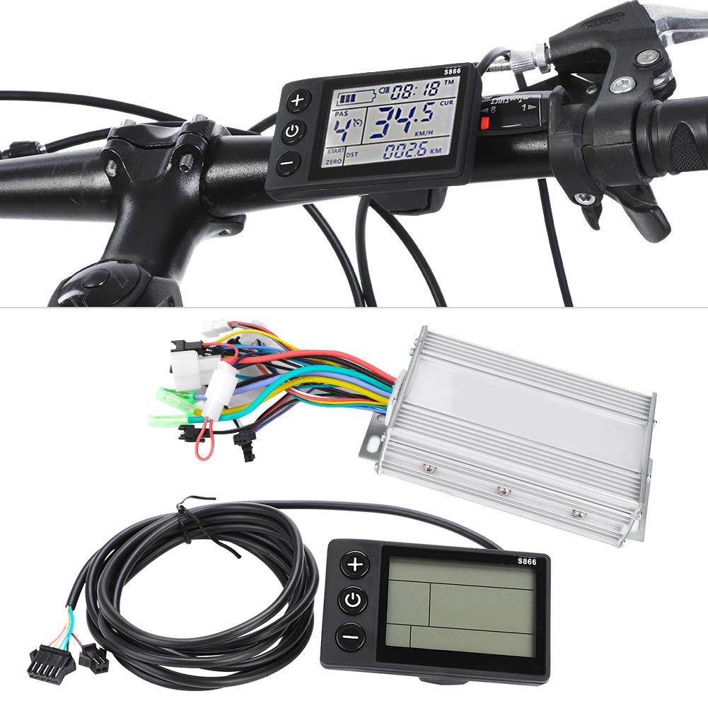 Waterproof LCD Display Panel Electric Bicycle E Bike Scooter Brushless Controller Kit
