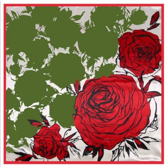 New Oil Painting Floral Print Women Silk Scarf Large Square Scarves Female Bandana Fashion Ladies Hijab Kerchief Scarves