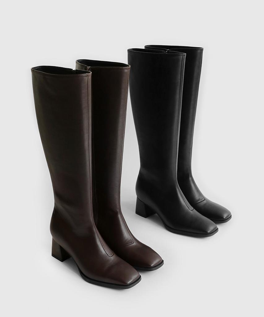 Sappun Neva Square Long Boots (5Cm)
