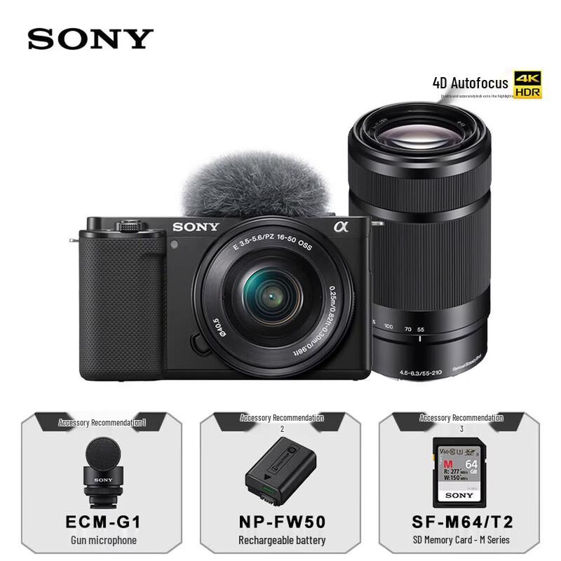 Sony ZV-E10L APS-C Mirrorless Camera Dual Lens Kit (CN version)
