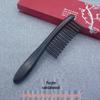 Purple Sandalwood Double Row Massage Comb with Green Sandalwood Hair Smoother and Engraved Portable Design