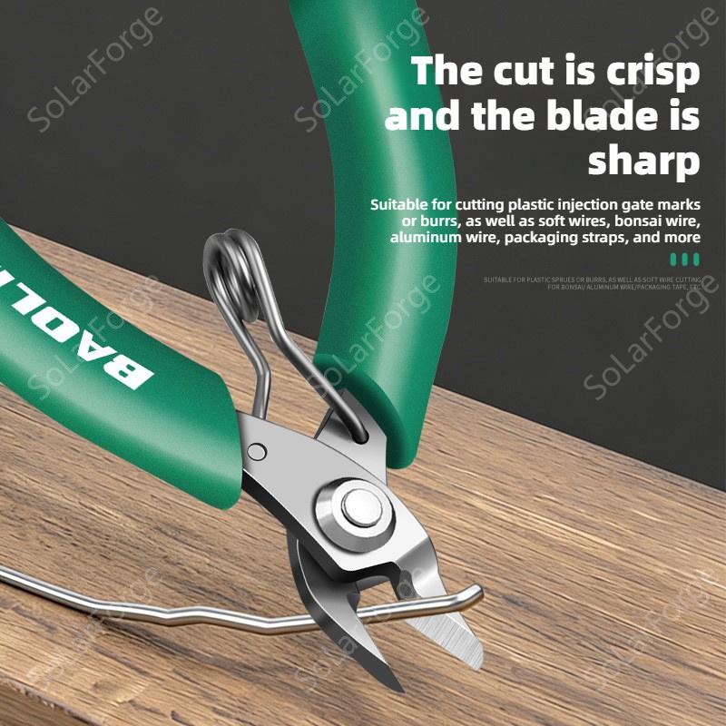 4.5 Inch Mini Diagonal Cutting Pliers Stainless Steel Micro Wire Cutters Needle Nose Pincer Hardware Hand Tools
