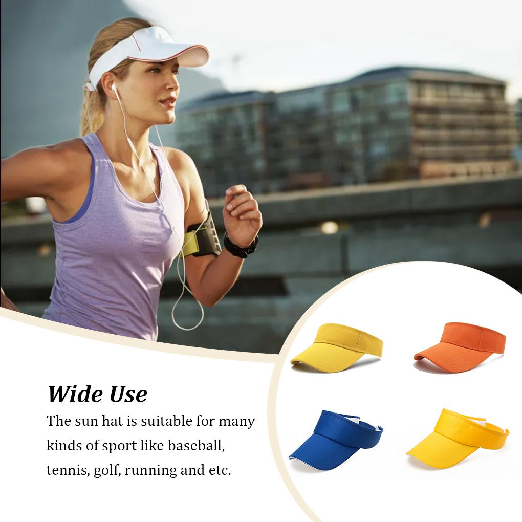 Cotton Sports Hat Solid Color Men Women Portable Fast Drying Adjustable Outdoor Marathons Tennis Golf Sporting Cap