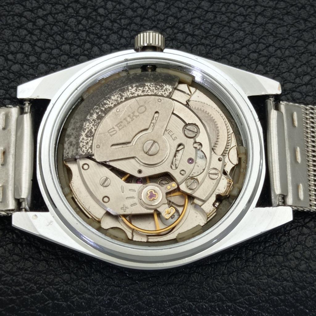 REFURBISHED SEIKO 5 AUTOMATIC MENS WATCH JAPAN MADE GREY DIAL CUSTOM a440068-2 QV90-a440068