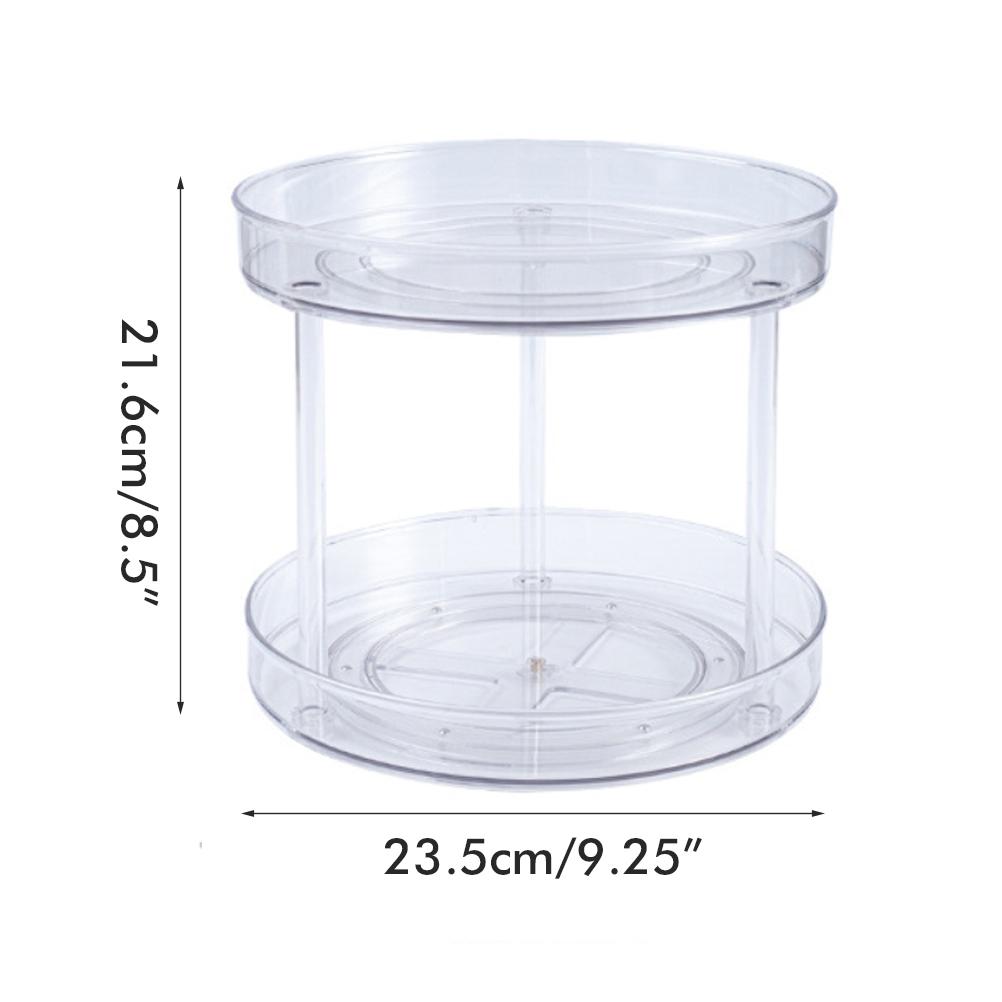 Transparenter Küchen-Drehteller Gewürzorganisator Drehbarer Vorratskammer-Lebensmittelaufbewahrungsbehälter für Küchenschränke