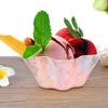 100 Bucăți Bol Transparent în Formă de Floare pentru Înghețată Mall Portabil de Unică Folosință Cupă pentru Desert de Ciocolată Patiserie Gadget de Bucătărie