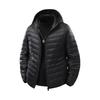Mens Winter Down Jacket Plus Size Lightweight Warm Casual Trendy Stand Collar Hooded