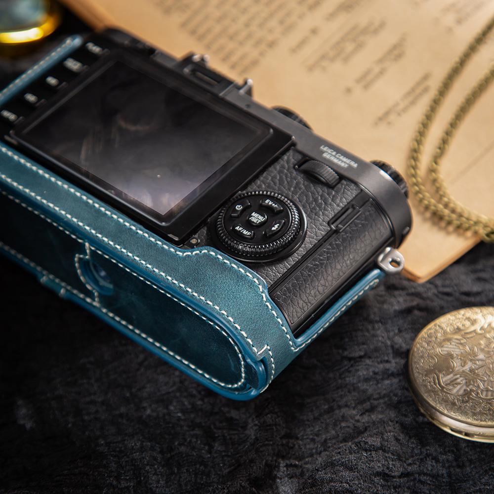 For Leica X1/X2/X-E(typ102) Case Camera Bag Handmade Genuine Real Leather Half Camera Case Cover Bag Photography Accessories