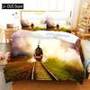 Train Bedding Sets Kids Duvet Cover Bed Set Soft Quilt Cover With Pillowcase Single Queen King Size Car Comforter Bedding Set