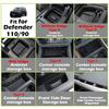 For Defender Center Storage Box Organizer For Land Rover Defender 90 110 Parts -2024 Armrest Compartment Tray Door Pocket