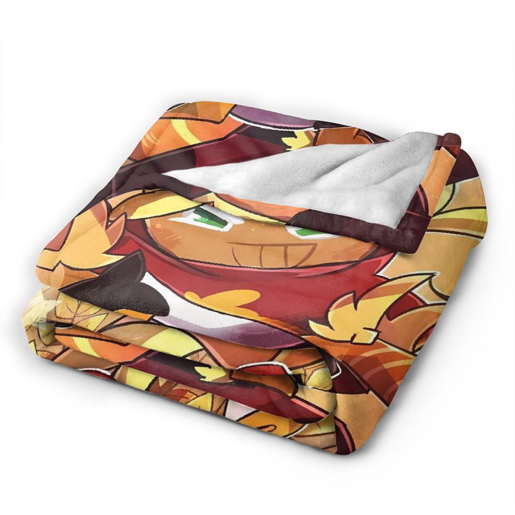 Cookie Run Kingdom Plush Blanket Students Flannel Throw Blanket For Couch Bed Soft Warm Custom Quality Bedspread Birthday Gift