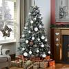 100pcs Christmas Baubles Shatterproof Balls Christmas Tree Decoration Ornaments for Xmas Hanging Decorations (White)