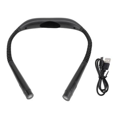 Neck Reading Light 60LM 3 Color Temperature Adjustable Brightness Rotatable Head USB Charging Neck
