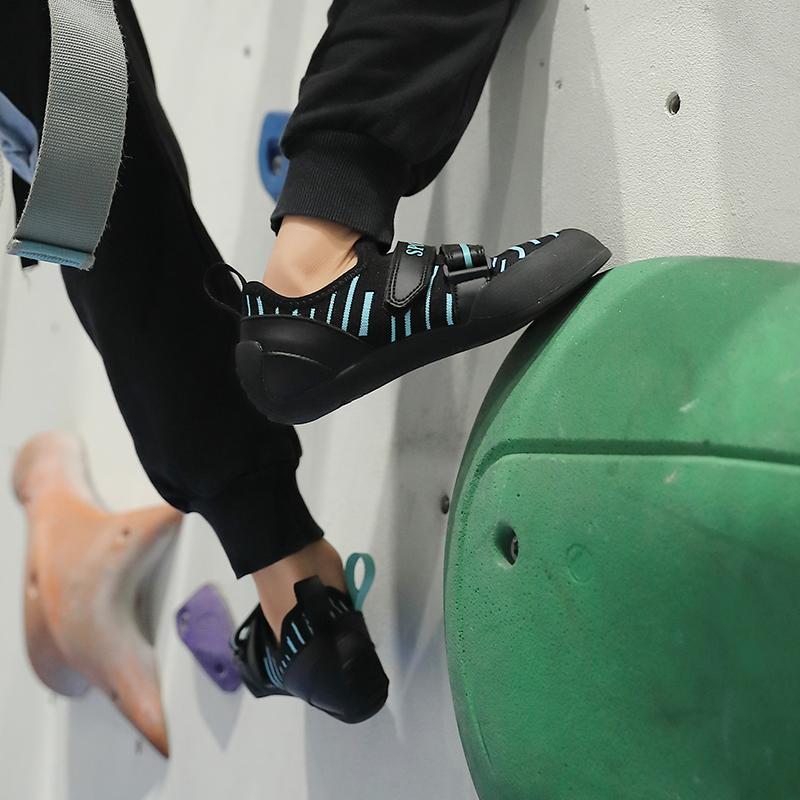 Children‘s Rock-Climbing Shoes Indoor Bouldering Training Shoes Outdoor Non-slip Mesh Boys Girls Athletic Rock Climbing Shoes