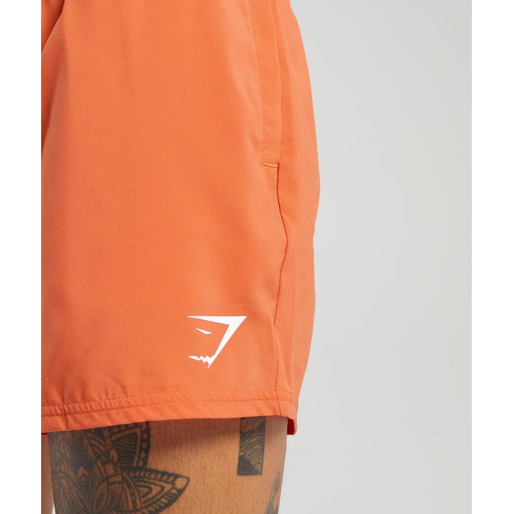Gymshark Arrival 5  Shorts Ignite Orange A2a1m Obmt
