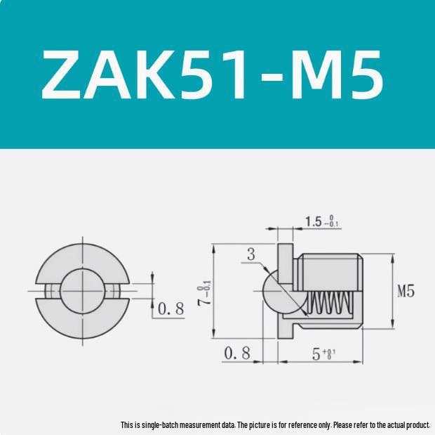 

Y-LAB11 ZAK Positioning Ball, Threaded Flange, M5-M16