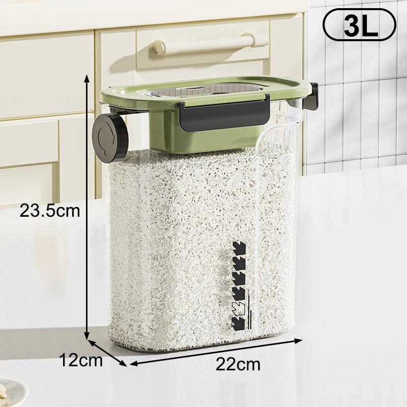 

Большая емкость для хранения зерна на кухне, ведро для муки, ведро для риса с защитой от насекомых и влаги, герметичное хранилище