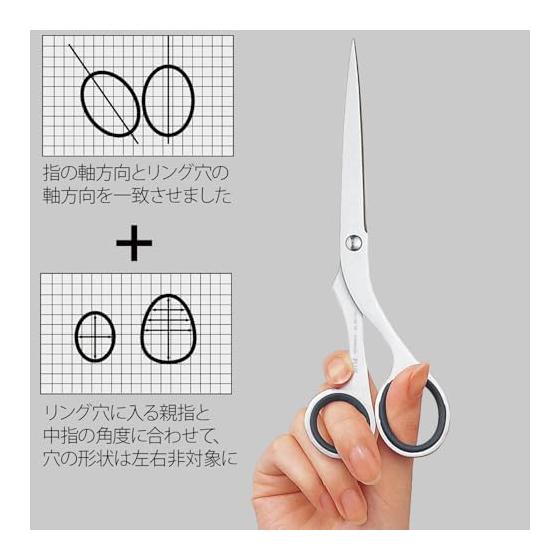 Plus Scissors Twist Ring Stainless Steel Scissors Extra Blue SC-185TR 34-925
