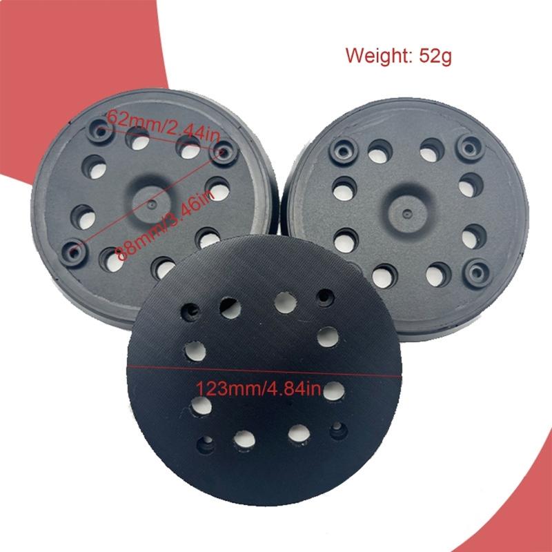2Pcs Grinding Disc Sandpaper Plate Adhesive Flocking Sandpaper Polishing Disc 8 Holes and 4 Eye Sanding Plate
