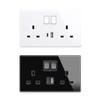 Se 2 nabíjecími porty USB Dual Switch Socket 13 Amp 20W Rychlé nabíjení