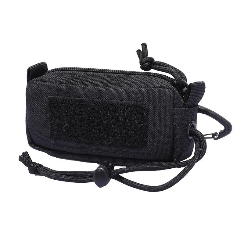 Tactical Outdoor Multifunctional Key Waist Bag – Portable Zipper Rectangular Pouch for Wilderness Mountaineering