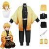 Anime Agatsuma Zenitsu Kostium Cosplay Kimono Halloween Ubranie Party Uniform Peruka Kobiety Dzieci