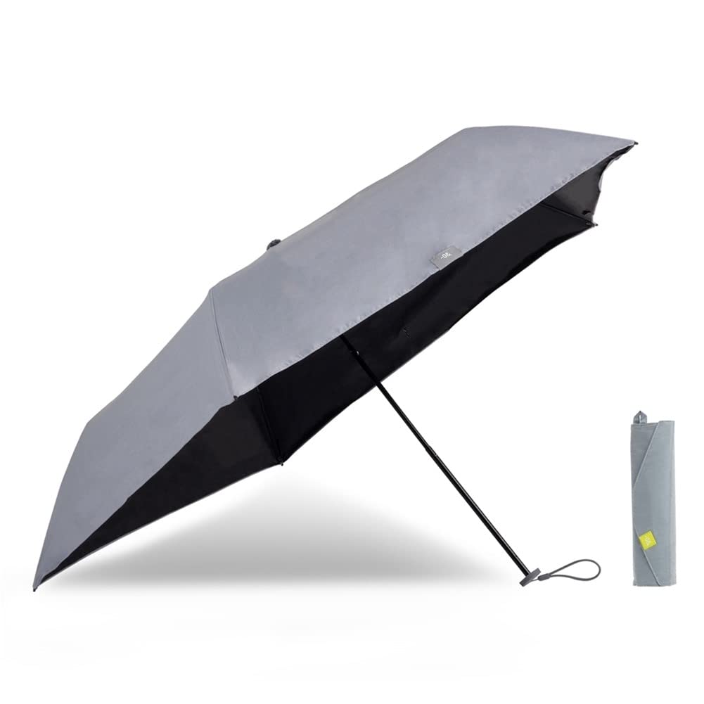 Ogawa Folding UV Heat Water Suitable for Sunny and Rainy 5 52308 Umbrella, Lightweight, Slim, Men's & Women's, Gray, Sunshade, 99% Cut, Shielding,