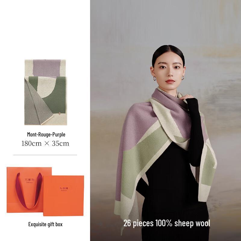 

WENSLI 100% Pure Wool Women s Scarf & Shawl