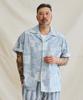 RUGGED HOUSE Ocean Square Paisley Short Sleeve Shirt