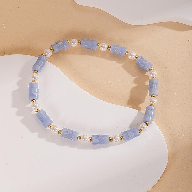 Retro Summer Pearl Bracelet with MIYUKI Seed Beads - High-End Niche Design