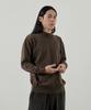 Analog Mood-Like Semi-Half Turtleneck Knit (Brown)