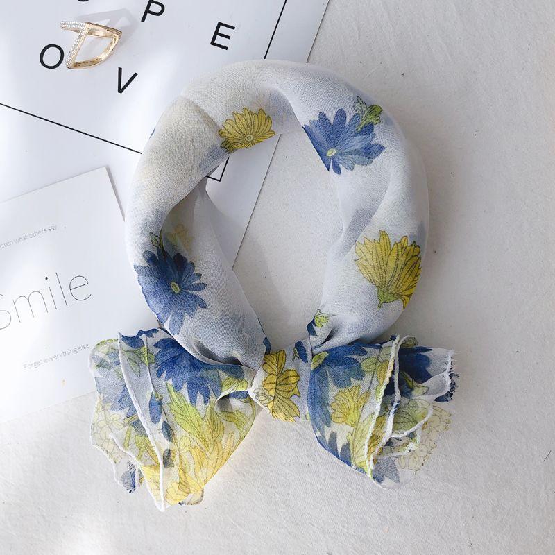 Lotus Leaf Edge Autumn Neck Protection Scarf Versatile Thin Design Summer Sun Protection Neck Fungus Edge Scarf for Women