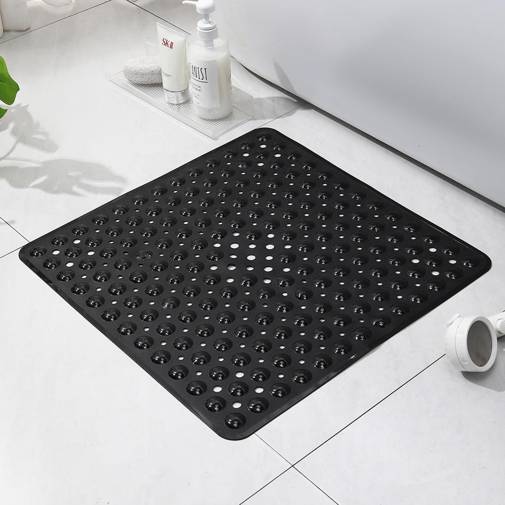 PVC5353 Non-slip Bubble Shower Mat with Suction Cups - Fall Prevention and Water Leakage Protection.