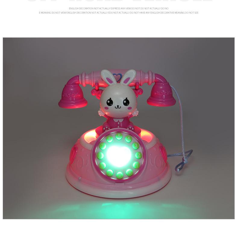 Retro Kids' Toy Phone: Interactive Learning with Lights, Music, and Stories