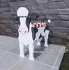 Garden Art Dog and Cat Flower Pot Set