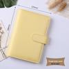 Cross-Border Macaron PU Leather Binder Notebook: Detachable Diary & Budget Book.