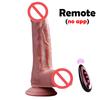 Telescopic Heated Vibrator Vaginal Anal Masturbation Female Male Sex Machine Realistic Rotating Penis Vagina Stimulator Sex Toys