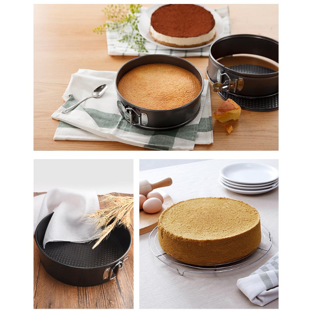 3Pcs Springform Cheesecake Pan Set Non Stick Leak Proof Cake Bakeware