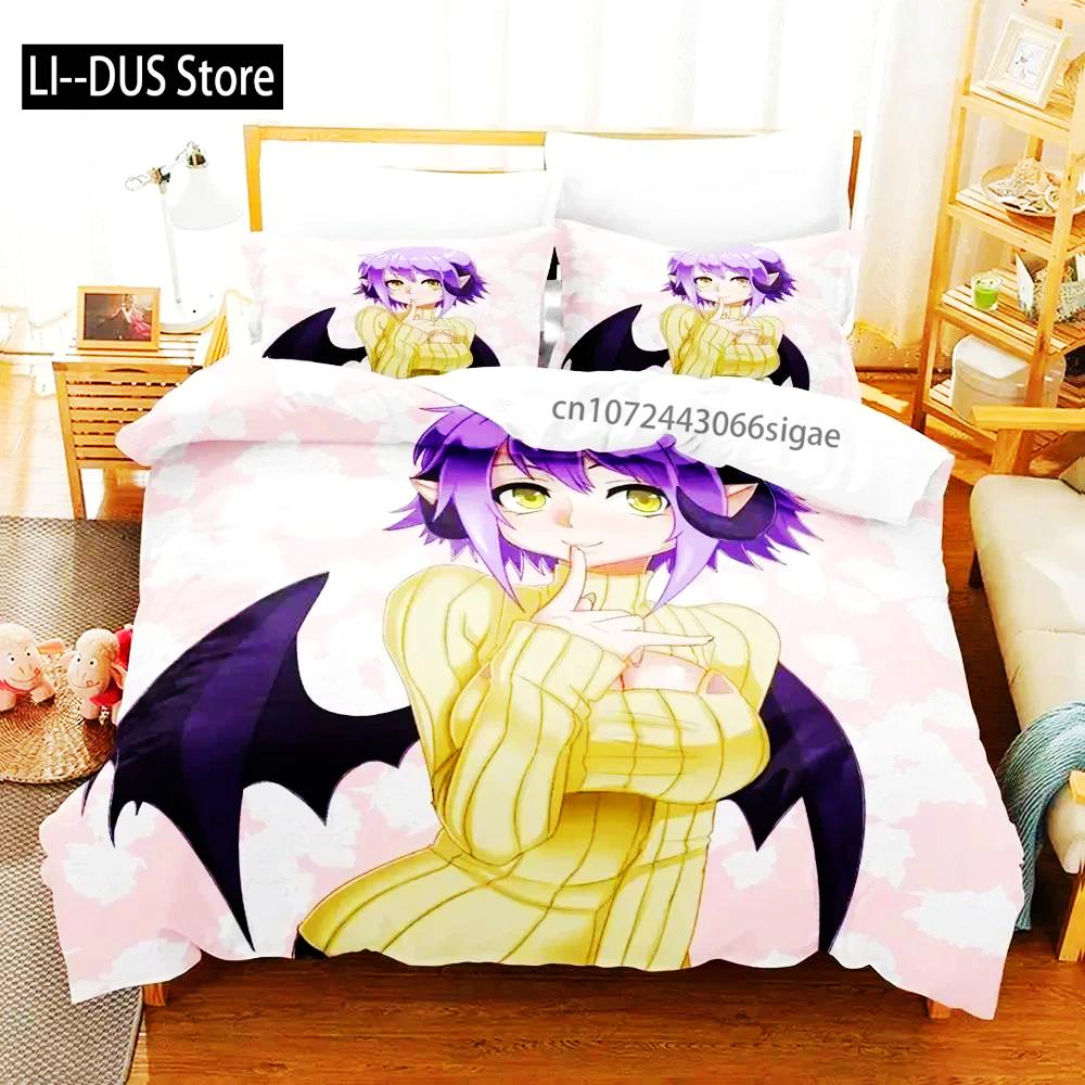 Comforter Girls Anime Shy Bedding Set Bed Set Comforter King Queen Size Boys Adult Bedding Set