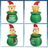 Christmas Decoration Christmas Air Mould Inflatable Glowing Gift Bag Puppy Air Mould Christmas Outdoor Patio Decoration