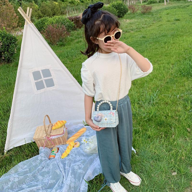 Adorable Korean Style Mini Pearl Children's Purse With Waterproof Features