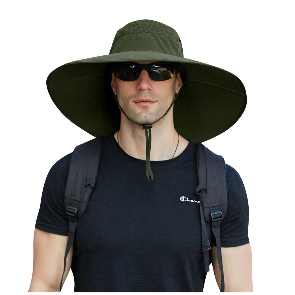 Sonnenhut Herren Wasserdichter Fischerhut Outdoor Sport Sonnenhut Felgen Bergsteigerhut Erwachsenenhut