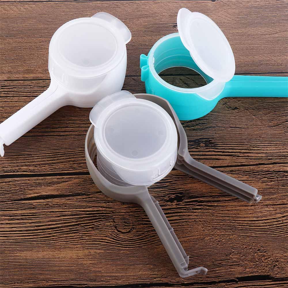 Plastic 1Pcs with Lid Sealing Food Storage Bag Fresh Keeping Snack Clamp Sealer Food Saver Bag Clip