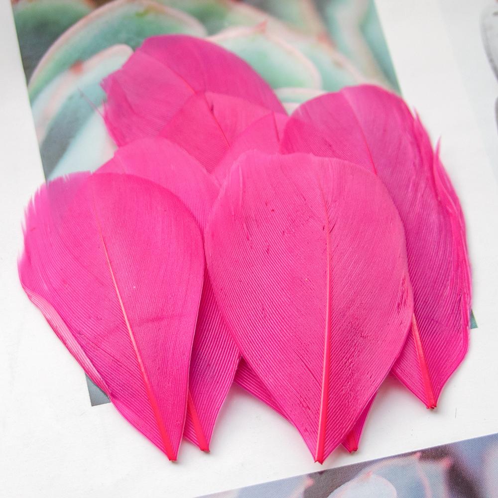 Nature Goose Feathers For Jewelry Making Decoration White Swan Needlework Wedding Handicraft Accessories Crafts 5-8Cm