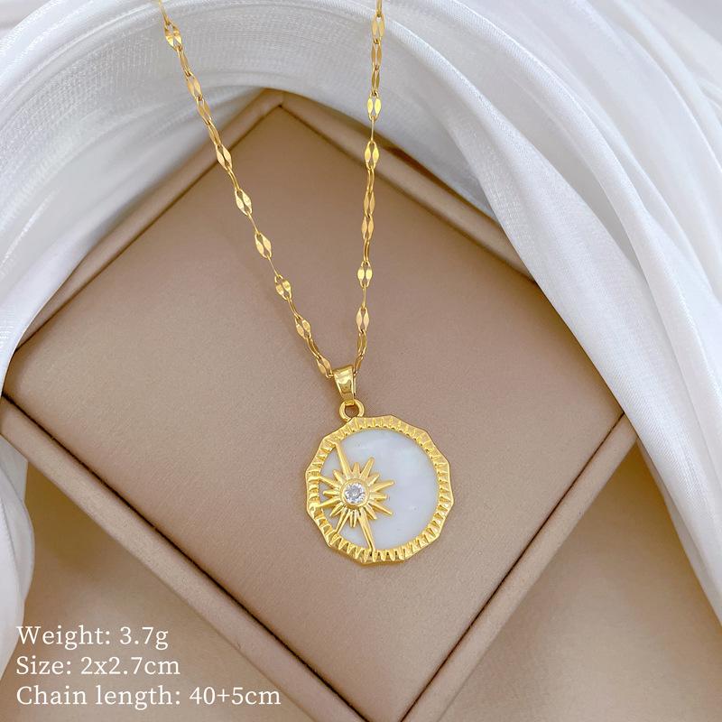 Planet Starry Sky Full Of Diamonds, Slightly Inlaid Design Temperament Shining Necklace Female, Simple Pendant