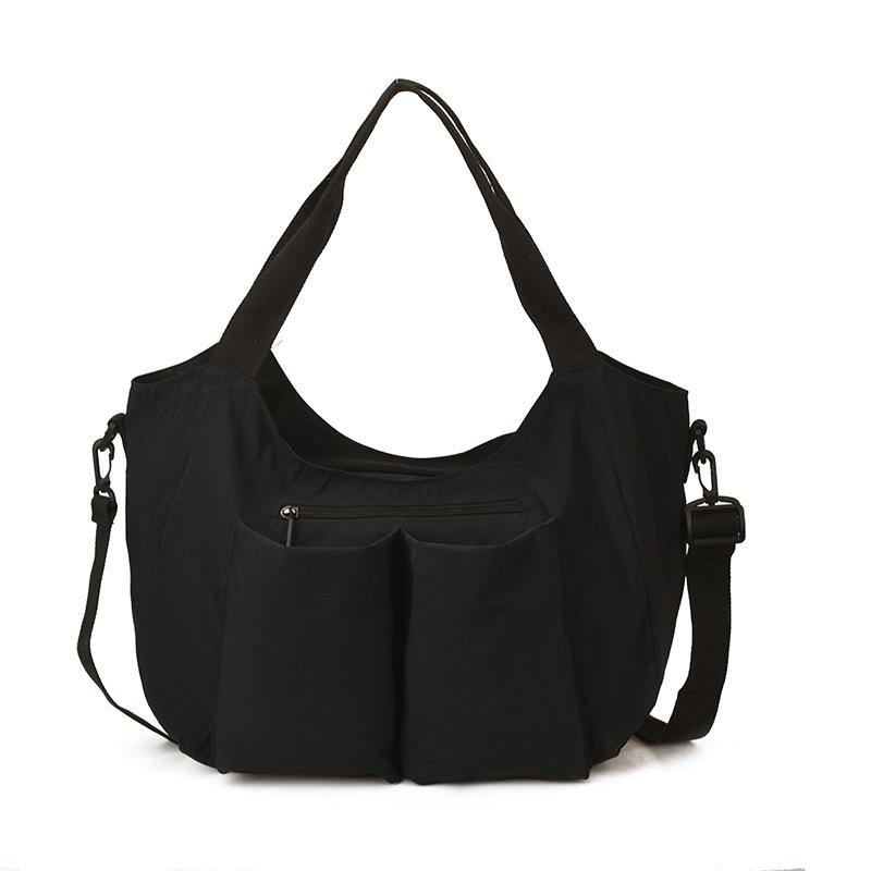 

Ультралегкая наплечная сумка, сумка-тоут для поездок на работу, женская сумка кроссбоди большой вместимости чёрный