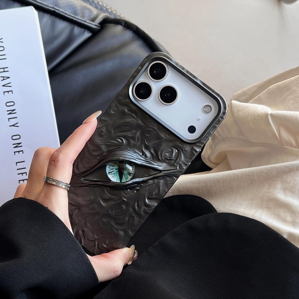 3D-Galvanik Teufelsauge Meteorit Muster Hülle Für iPhone 17 Air 16 15 14 13 12 11 Pro Max Plus Lustige Glücksbringer Stoßfeste Rückseite