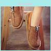 Elegant Women Round Toe Casual Pattern Flats With Wide Shallow Tendon Sole