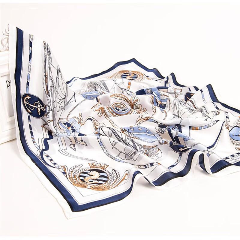 Yilian 100% Mulberry Silk Square Scarf